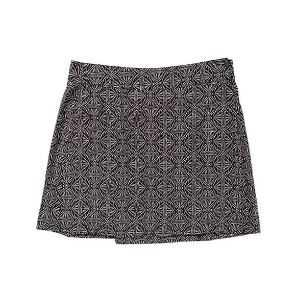 RipSkirt Skirt Womens XS Extra Small Black White Hawaii Geometric Wrap Cover Up - Picture 1 of 10